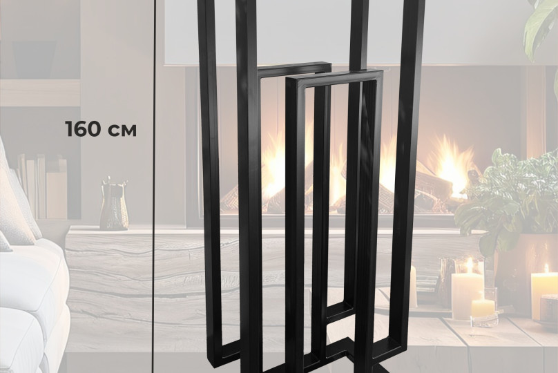 Мангал и дровница для дачи и улицы из металла